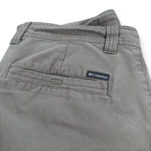 Columbia Mens 36W 10L Olive Green Cotton Canvas Utility Hiking Cargo Shorts